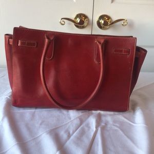 Dooney and Bourke red leather bag